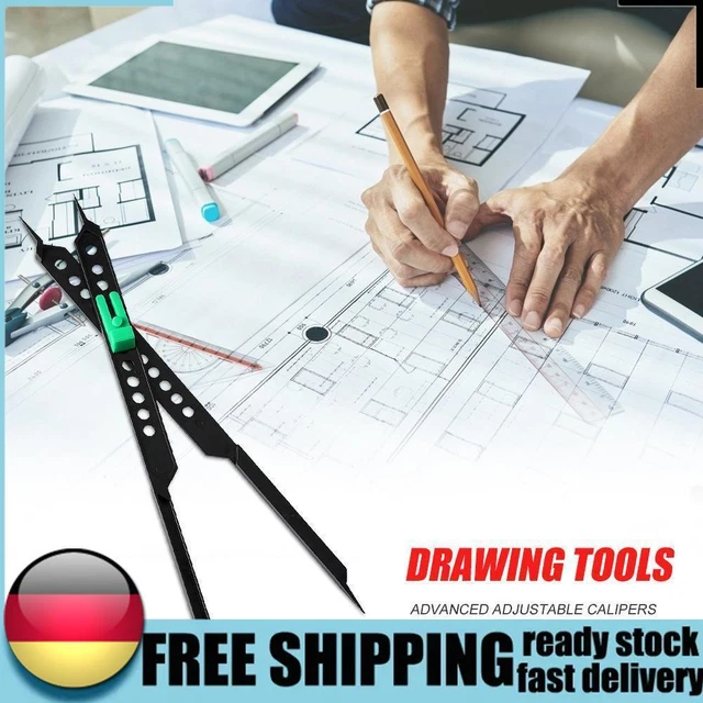 Herramienta de dibujo divisor de escala proporcional ajustable para artistas regla de dibujo artístico