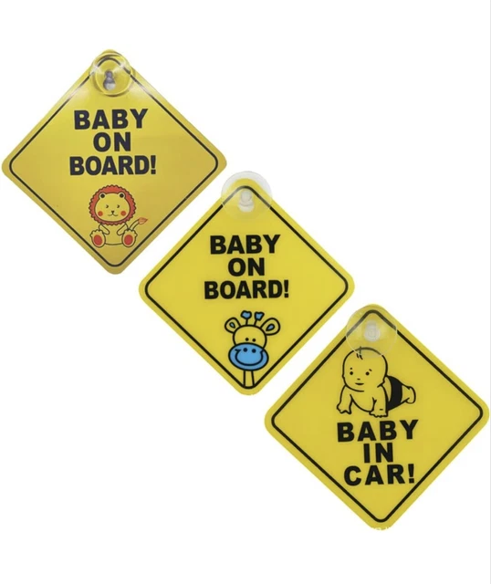 5 STCK. Baby an Bord Schild für Auto & Baby im Auto abnehmbar Kinder Sicherheitswarnung
