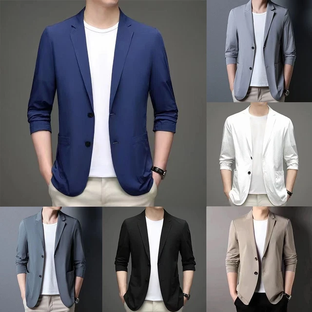 Blazer Homme Velours PaulJones - Smoking 2 Boutons - Noël, Mariage, Soirée Élégante - Polyester Élastique
