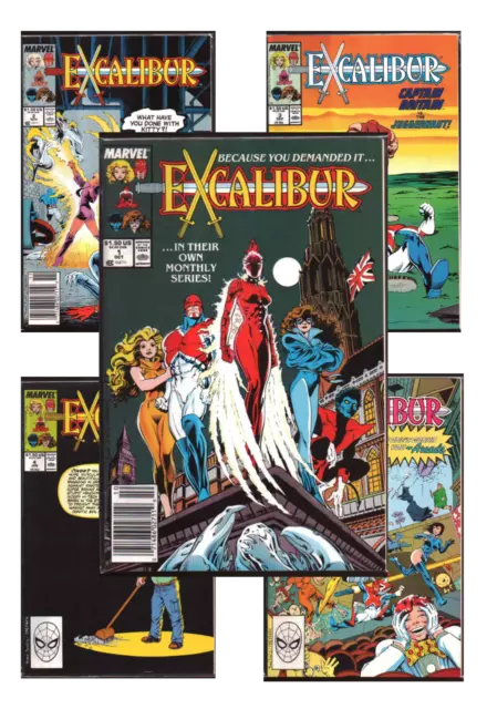 Excalibur #1-10 VF/NM 9.0+ 1987-1989 Marvel Comics Back Issues X-Men spinoff