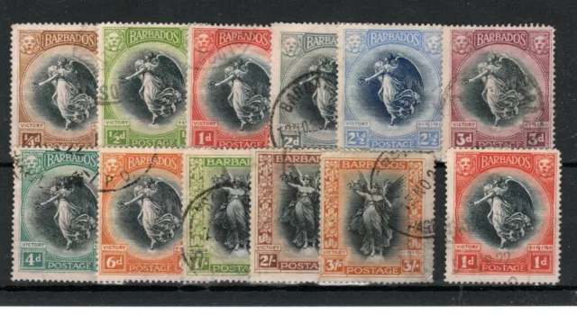 Barbados 1920-21 Victory set to 3s + additional 1d FU CDS