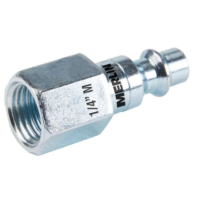 MERLIN 1/4 in. Female Steel Industrial Plug 63548