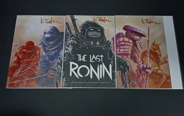 TMNT The Last Ronin #1 SDCC 2021 Connecting 3 Cover Variant SIGNED IN HAND NM++