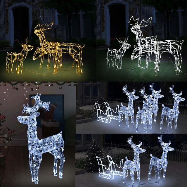 XXL LED Magic Rentier Mit Motorisiertem Kopf – 216 LEDs (36 Flash), IP44, Für Innen & Außen, Weihnachtsdekoration