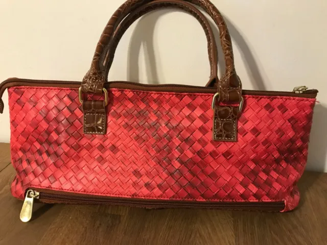 NWOT SAMANTHA BROWN Red Concealed Carry Bag Handbag NEW 3