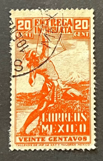 Travelstamps: 1941 Mexico Stamps Scott #E6 - 20c Indian Archer Scott Used