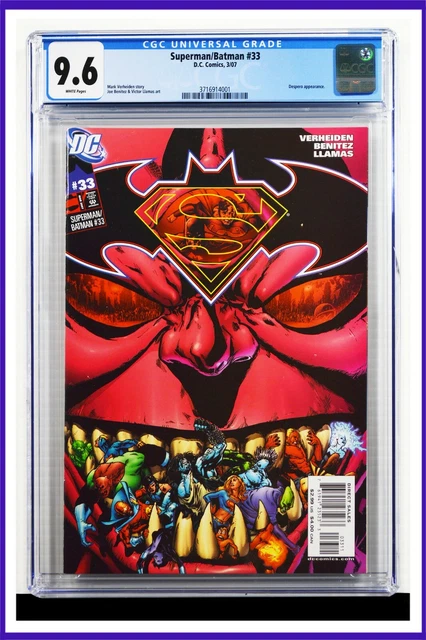 Superman Batman #33 CGC Graded 9.6 DC March 2007 White Pages Comic Book.