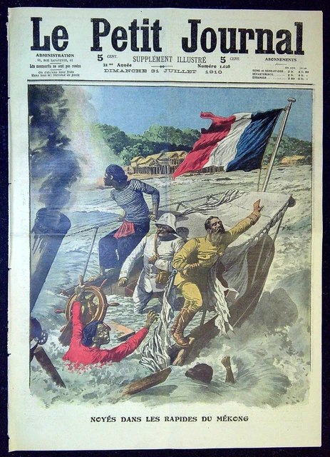 Le Petit Journal N°1005 de 1910 ASSASSINAT D'UN GARÇON DE RECETTE A