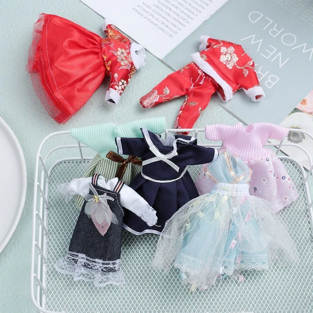 Hágalo usted mismo Accesorios Tela Juguetes Ropa Juguetes Falda de Encaje Verano 16 ~ 17 cm Muñecas Vestido