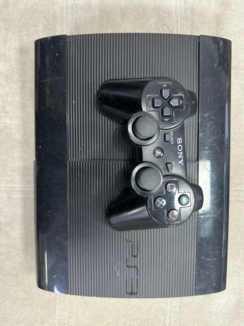 SONY PLAYSTATION 3 PS3 Console Super Slim - Black - 1 Pad + NFS Game £44.99  - PicClick UK