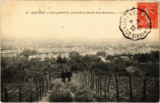 CPA SANNOIS - Vue générale, prise de la Butte des Moulins (107371)