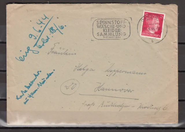 DR 1944, brief, Danzig Langfuhr ,Maschinenstempel 52.2,sehe scans(D3564)