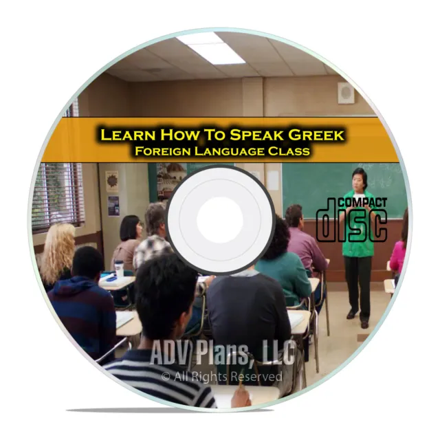 Learn How To Speak Greek, Fluent Foreign Language Training Class, CD D96