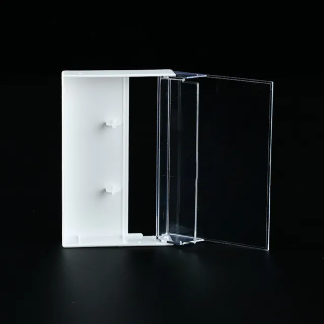 Practical Recording Blank Cassette Case Box Transparent Plastic Packaging -lg