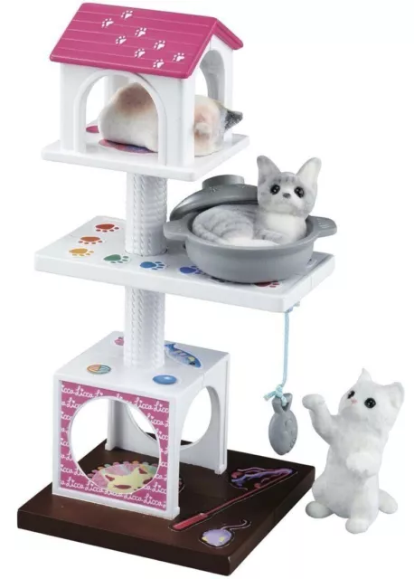 Takara Tomy Licca Rika Chan Doll Accessory - LG-12 Kitty Cat Tree Tower Set