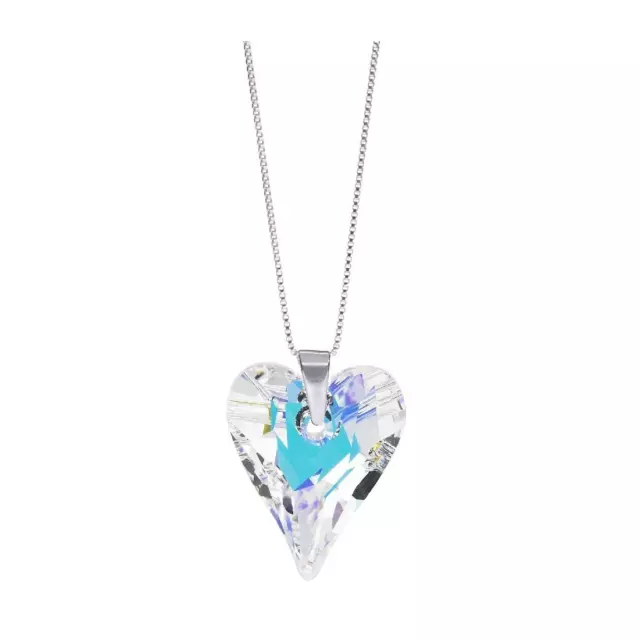 PEERMONT SWAROVSKI ELEMENTS Wild Heart Pendant In Sterling Silver box ...