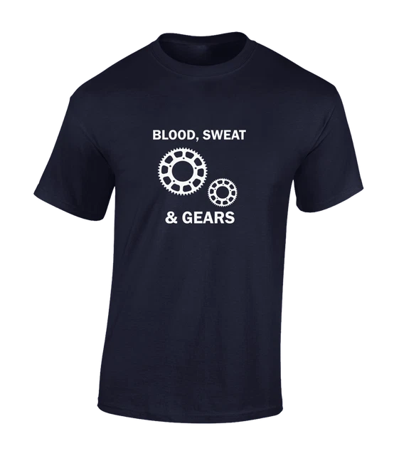 Blood Sweat And Gears T Shirt Uomo Cool Design Ciclismo Bici Ciclo Regalo