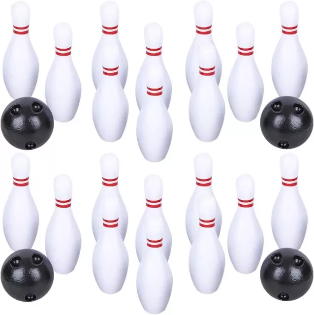 Gamie Bowling Game for Kids, 2 Sets, Each Set Includes 10 Pins and 2 Balls, Dura