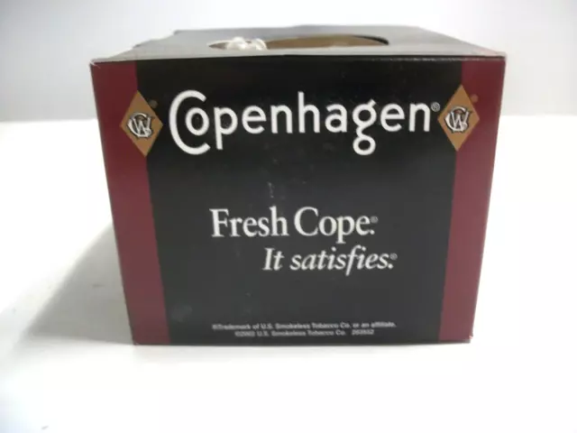 Vintage Brass US Tobacco Copenhagen Brass Cuspidor Spittoon New In Original Box