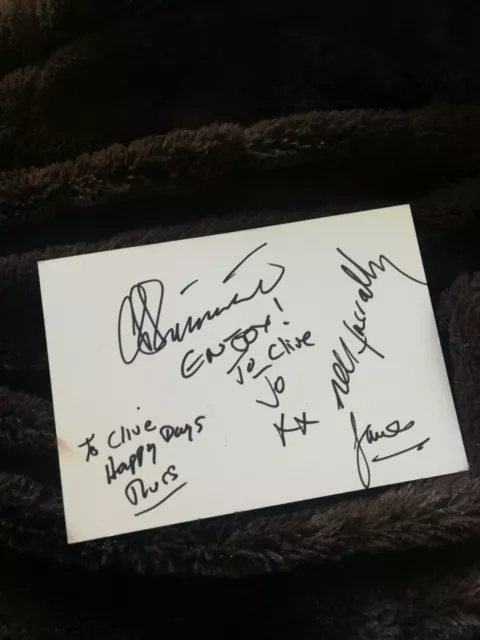 Fully Signed THE MALARCHY BAND Folk Group Autographs x5 from 2006