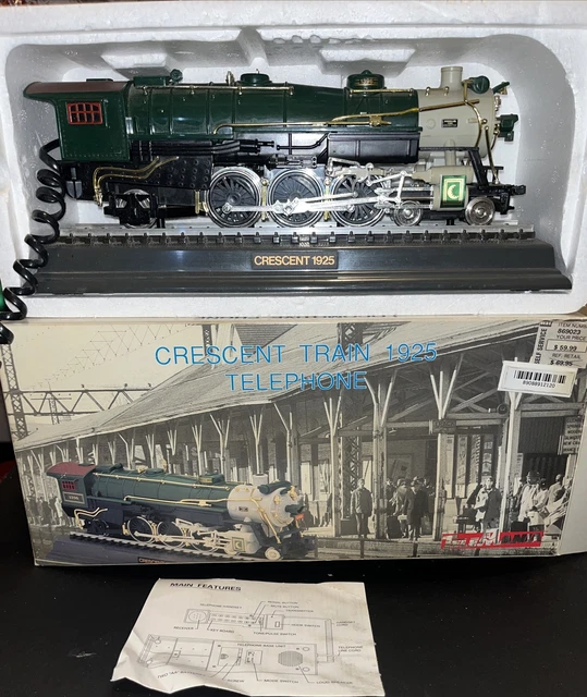 Vintage Crescent Train Telephone ~ 1925 Locomotive Telephone Engine #1396