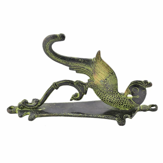 New Rare Handmade Brass Peacock Door Handles Pulls 1 Piece