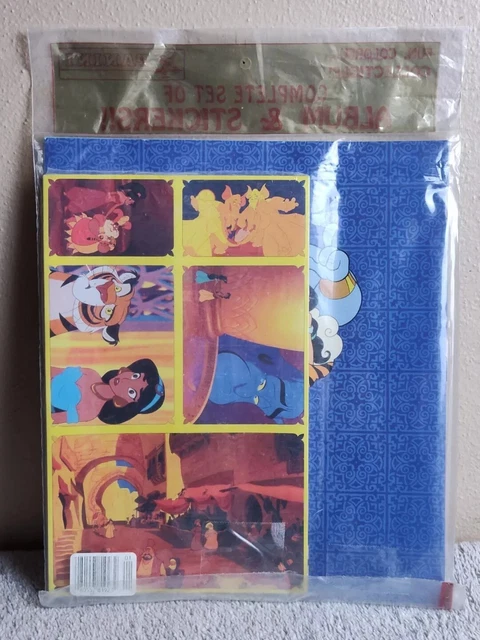 VINTAGE PANINI DISNEY’S Aladdin Collectible Sticker Album COMPLETE NEW ...