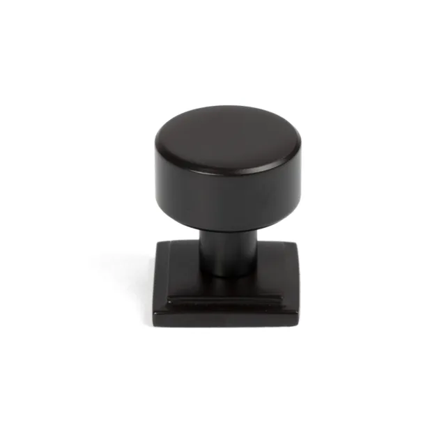 From The Anvil 50438 Aged Bronze Kelso Cabinet Knob - 25mm (Square)