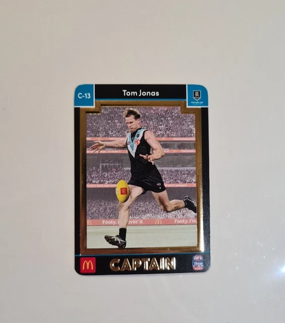 2023 AFL TEAM Coach McDonald's Captain Cards Gold Tom Jonas Brand new