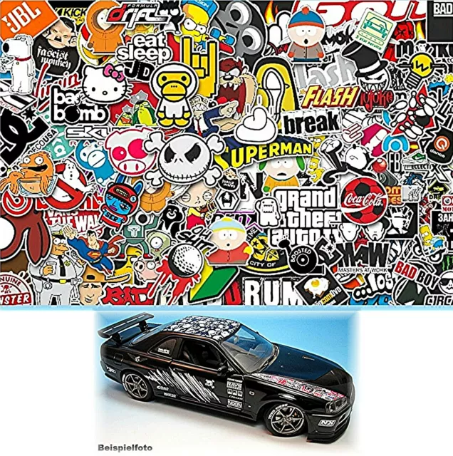 Stickerbomb / Flächenmuster No.8 Decal 1:18 Decal Abziehbilder