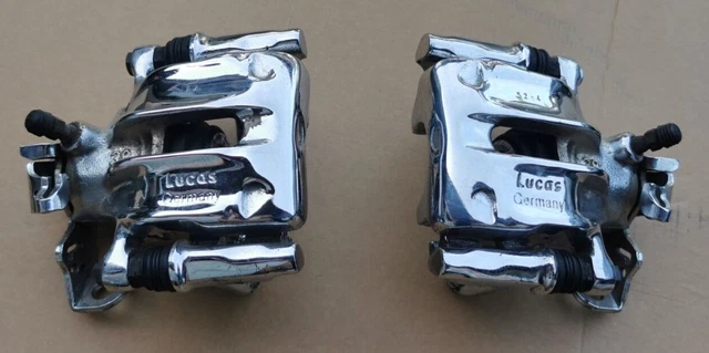 pinza freno cromata con pinze posteriori per VW Golf 3, Corrado, Passat 35i ecc.