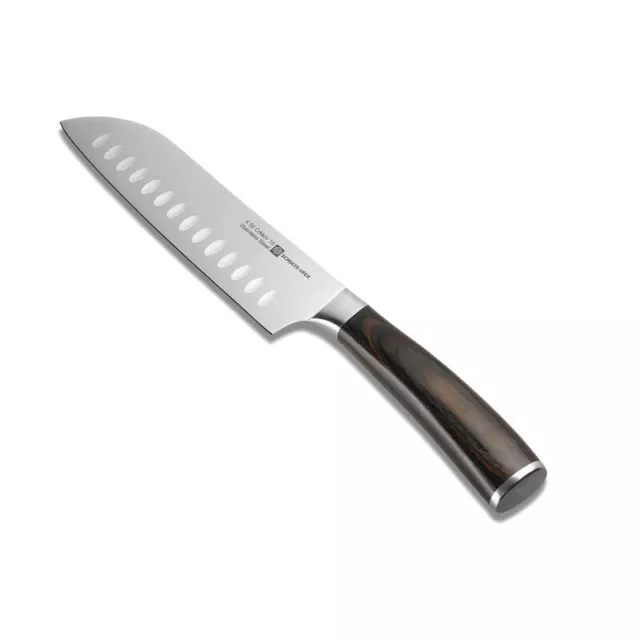 Schulte-Ufer Santoku-Messer Riku, Küchenmesser, Messer, Klingenstahl Schichtholz