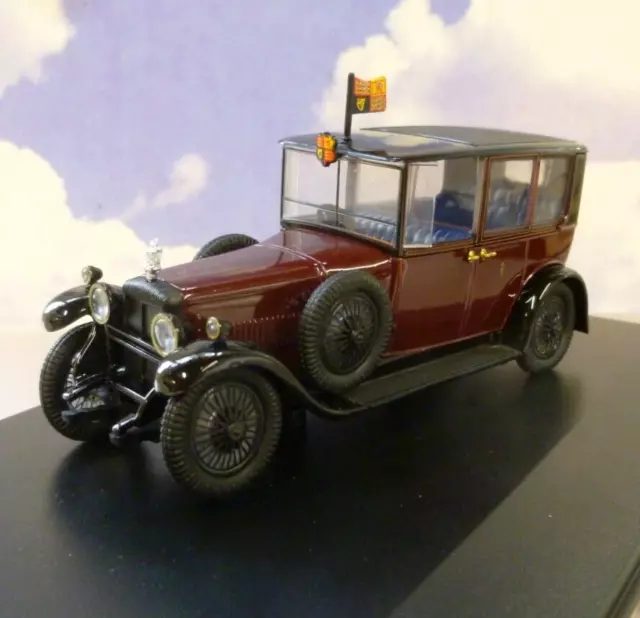 Oxford Diecast 1/43 1928 Daimler Brougham Hm King George Royal Car Maroon Rd001