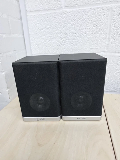 Pair of black bookshelf speakers, symbolizing clear sound output