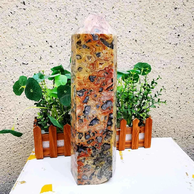 10.95LB Natural Rainbow Fluorite Crystal Quartz Piece Healing Specimen Stone