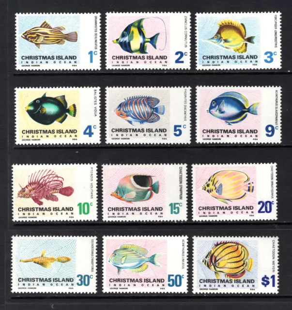 M22997 Christmas Island 1968-70 SG22/31 QEII: Fishes UMM, Cat £18