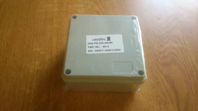 PLASTIC-ENCLOSURE-JUNCTION-BOX-ADAPTABLE-PVC-IP56 100 x 100 x 50mm