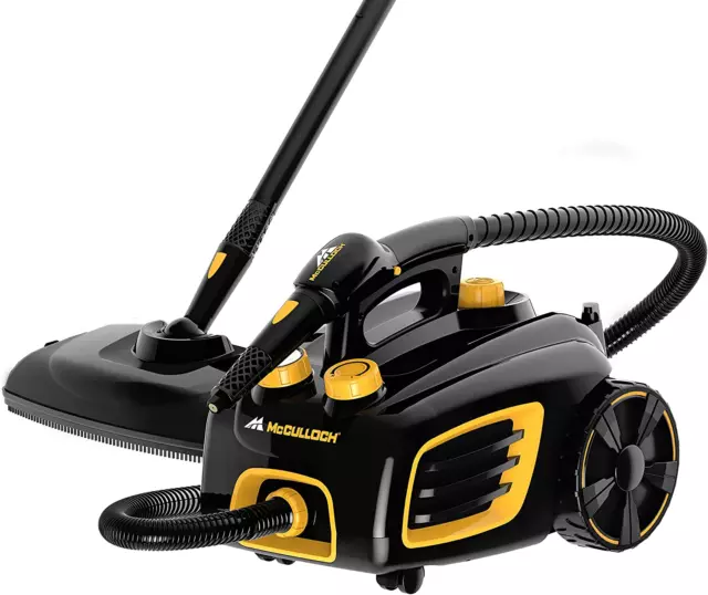 Mcculloch MC1375 Canister Steam Cleaner with 20 Accessories, Extra-Long Power Co