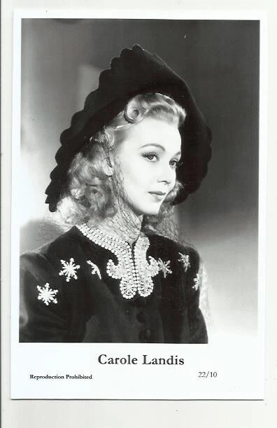 (Bx32) Carole Landis Swiftsure Photo Postcard (22/10) Filmstar Pin Up Glamor