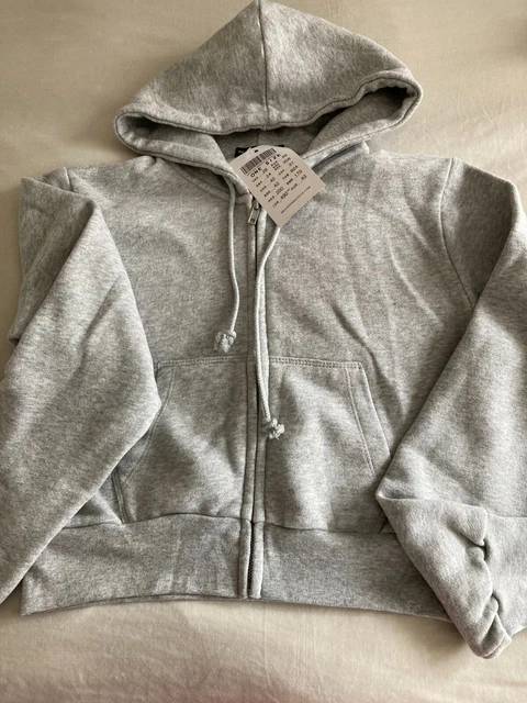 BNWT - BRANDY Melville Zip Up Hoodie - Grey - 36 chest £32.00