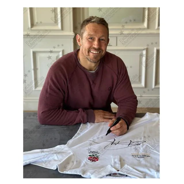 Jonny Wilkinson Signed England Rugby Shirt. Standard Frame 2