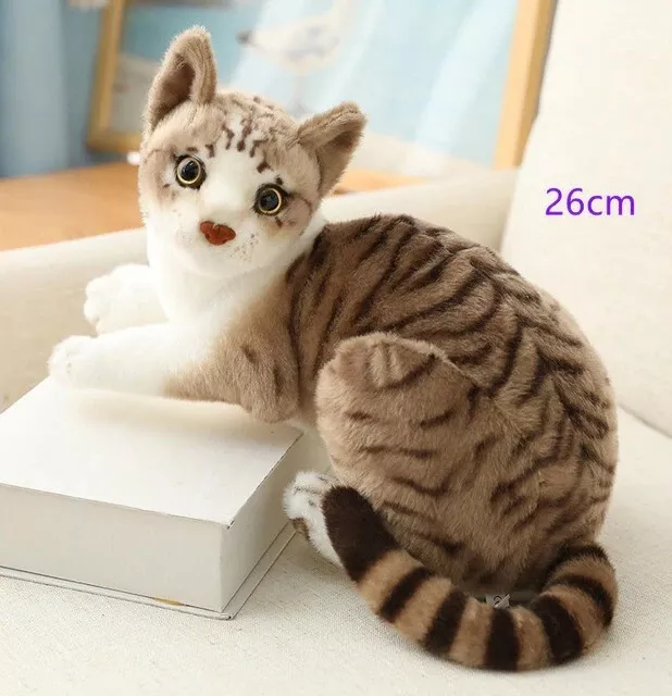 Tabby Cat 10 Inch Stuffed Animal Plush Toys Toddler Doll Kids Gifts 2