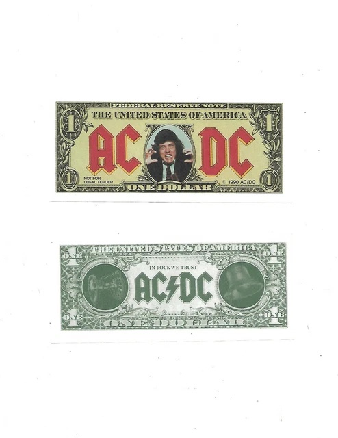 AC/DC RAZORS EDGE MONEY TALKS Angus Young Promotional One AC/DC RAZORS EDGE MONEY TALKS Angus Young Promotional One