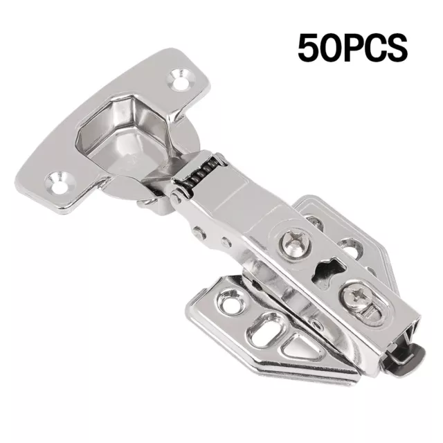 20/30/50x Soft Close Kitchen Cupboard Cabinet Door Hinges Slow Shut Full Overlay