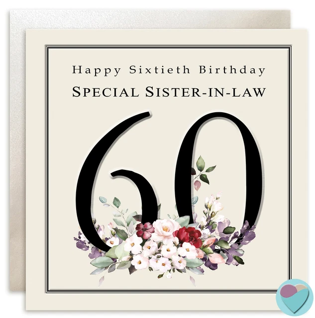 Sister 60th Birthday Card - Bella Rose Craft Studio - View #5