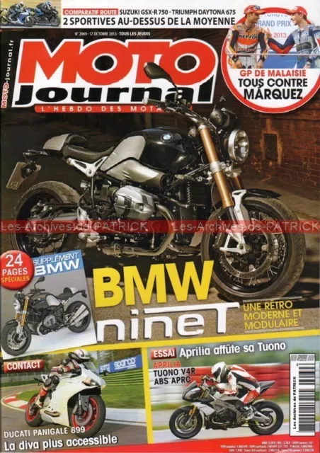 MOTO JOURNAL 2069 SUZUKI GSX-R 750 TRIUMPH 675 Daytona BMW R1200 NINE DUCATI 899