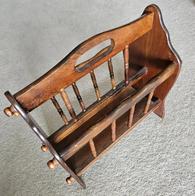 Vintage Rustic Wooden Magazine Rack. Also Suit Records, Magazines