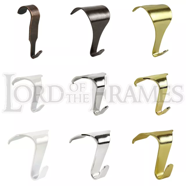 Confezione campione ganci ferroviari immagini bianco argento ottone bronzo pittura da appendere metallo