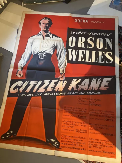 Affiche Cinema 120x160cm Citizen Kane Orson Welles