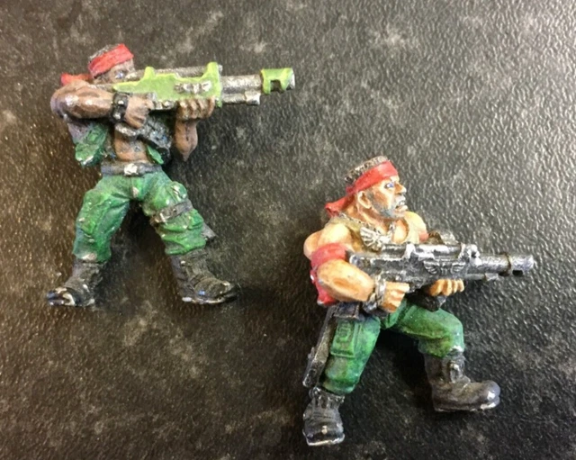 Lotto 30 Busti Catachan Jungle Fighters - Warhammer 40K Astra Militarum - Non Assemblati